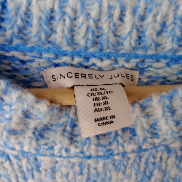 Sincerely Jules blue sweater xl - Picture 4 of 8